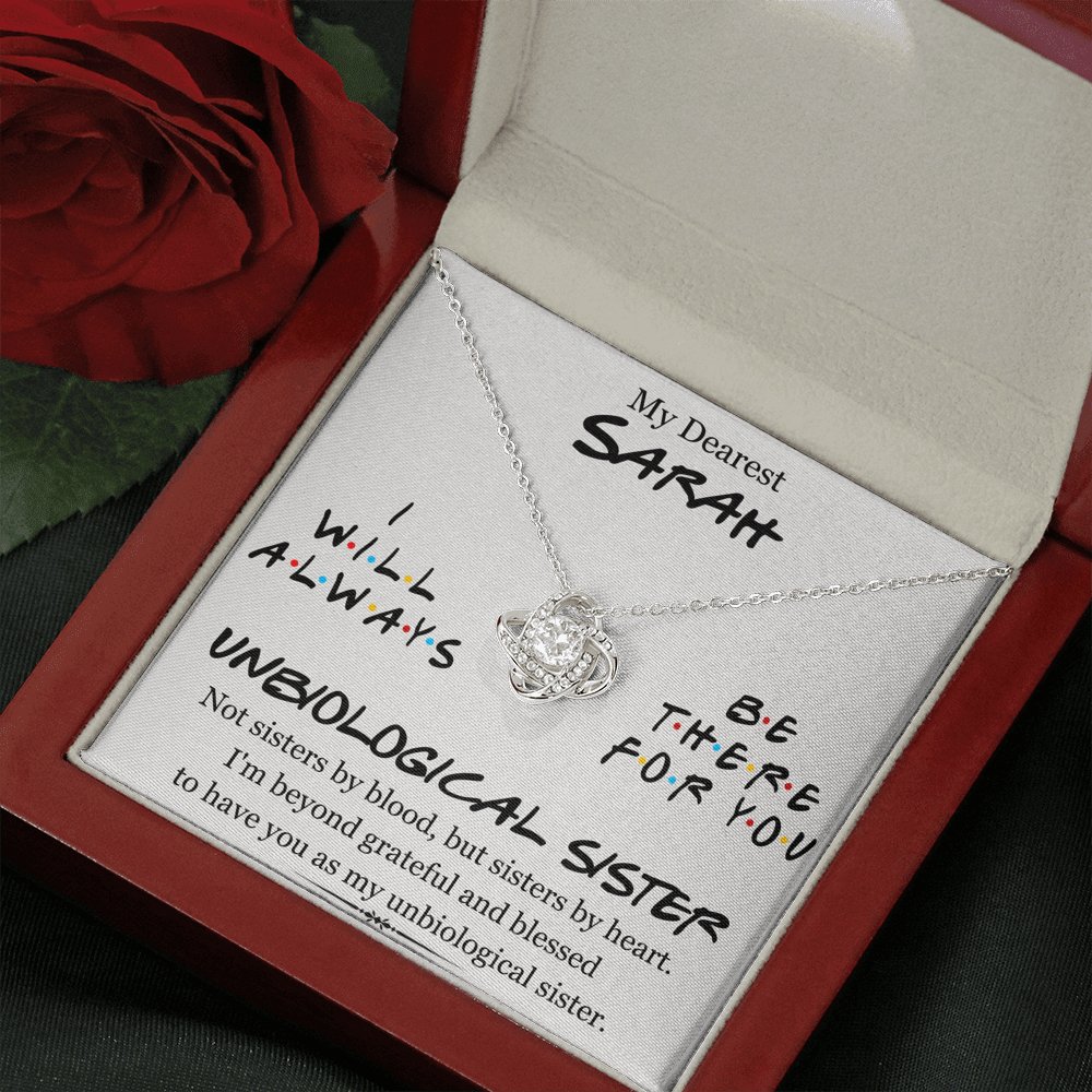 My Dearest Unbiological Sister - Love Knot Necklace - Celeste Jewel