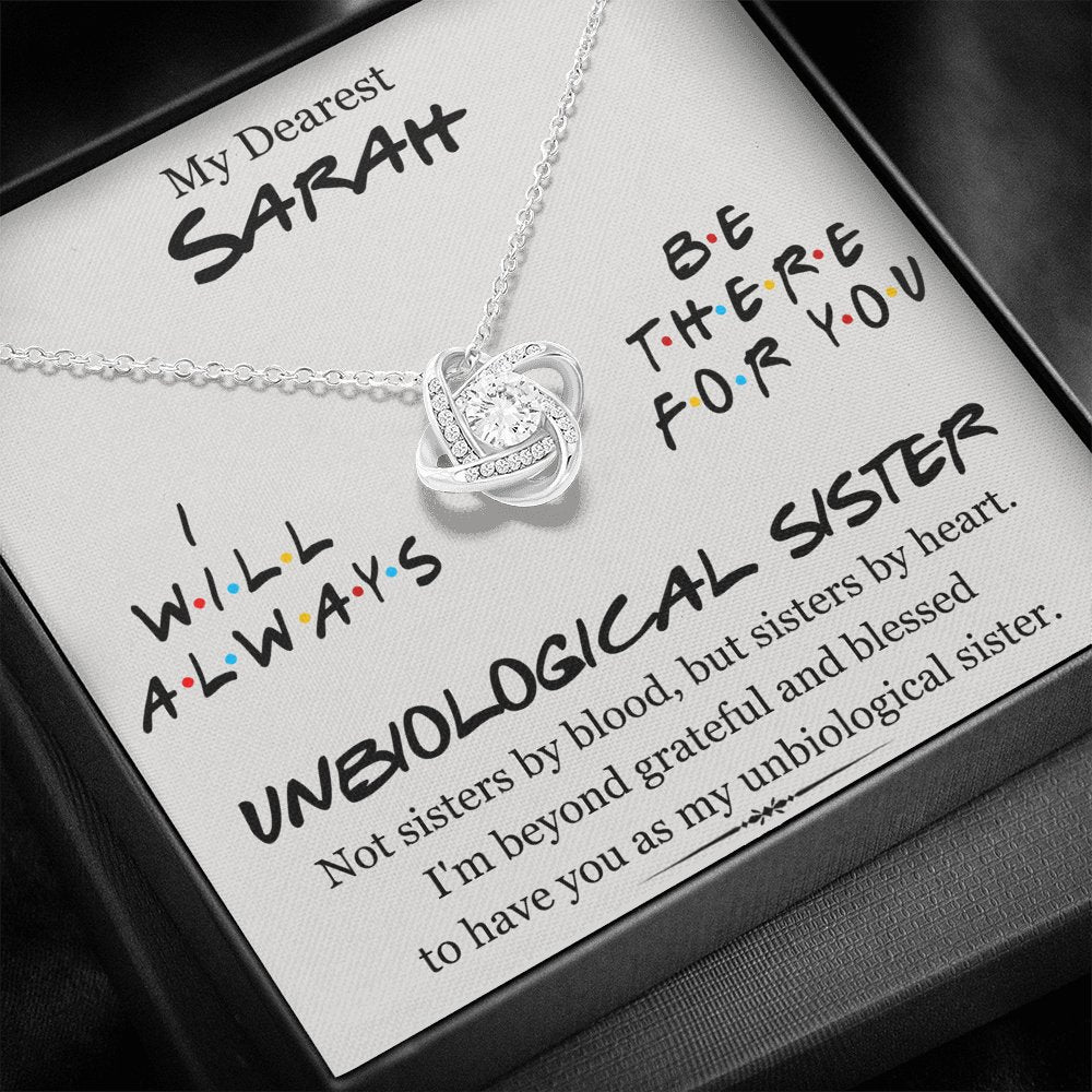 My Dearest Unbiological Sister - Love Knot Necklace - Celeste Jewel