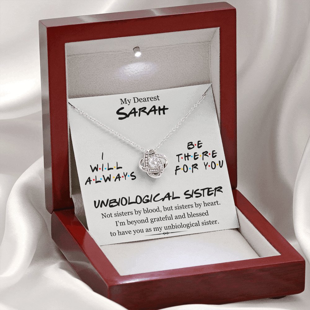 My Dearest Unbiological Sister - Love Knot Necklace - Celeste Jewel