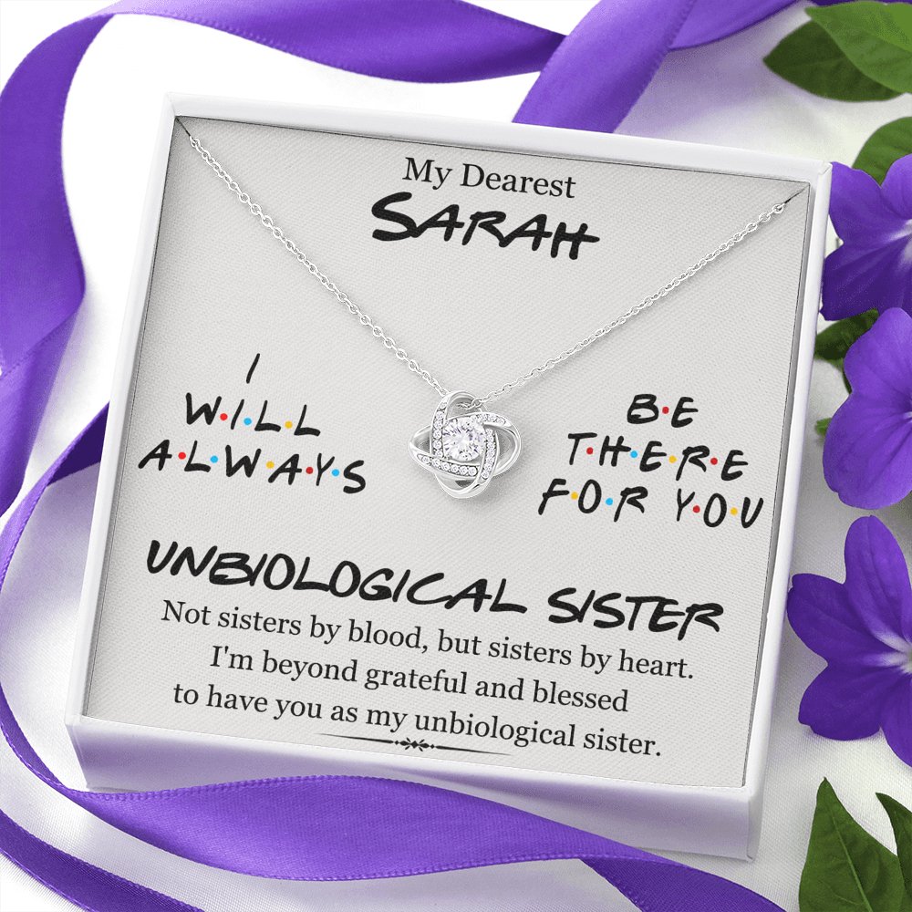 My Dearest Unbiological Sister - Love Knot Necklace - Celeste Jewel