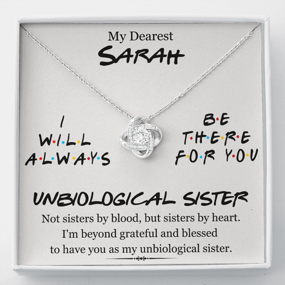 My Dearest Unbiological Sister - Love Knot Necklace - Celeste Jewel