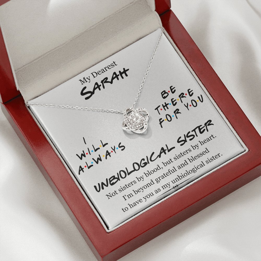 My Dearest Unbiological Sister - Love Knot Necklace - Celeste Jewel