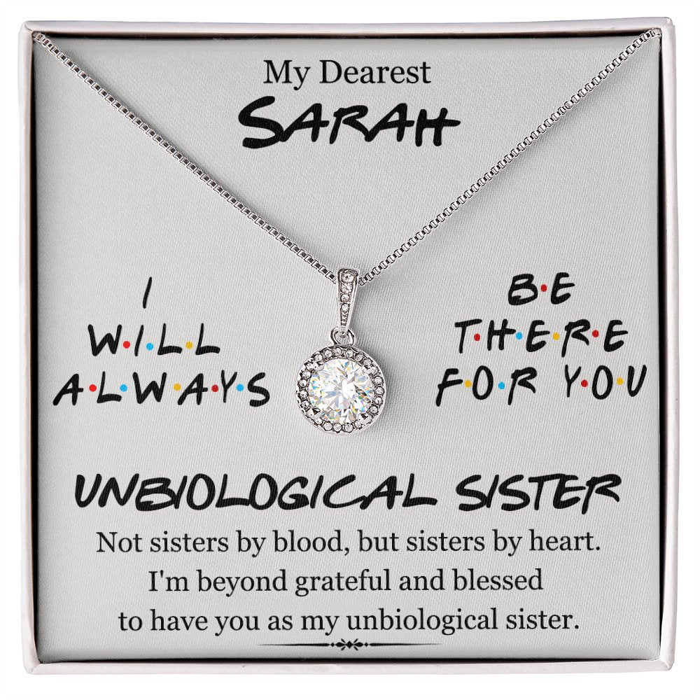 My Dearest Unbiological Sister - Personalized Gift For Best Friend - Eternal Hope Necklace - Celeste Jewel