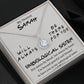 My Dearest Unbiological Sister - Personalized Gift For Best Friend - Eternal Hope Necklace - Celeste Jewel
