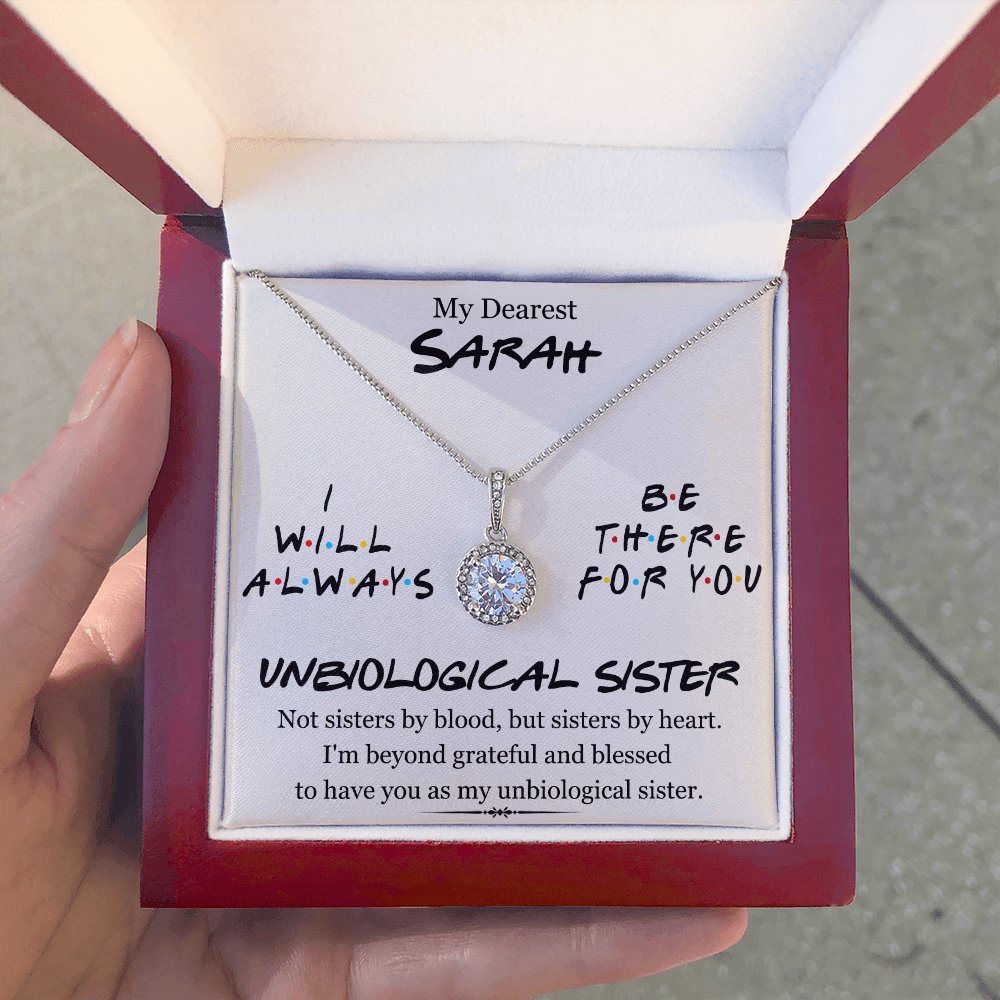 My Dearest Unbiological Sister - Personalized Gift For Best Friend - Eternal Hope Necklace - Celeste Jewel