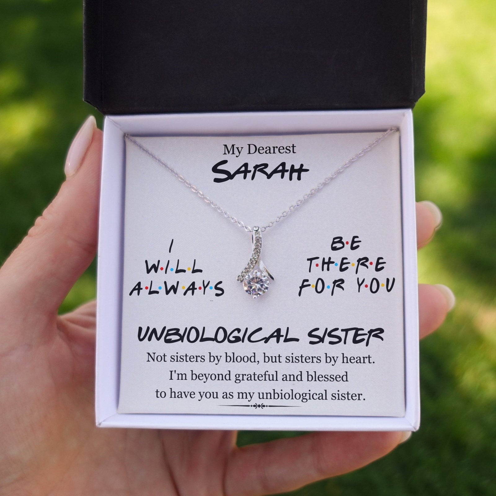 My Dearest Unbiological Sister - Sparkling Radiance Necklace - Celeste Jewel