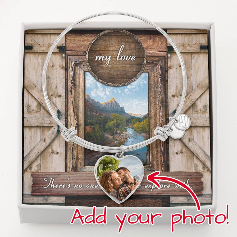 My Love - Buyer Upload Heart Bangle - Celeste Jewel