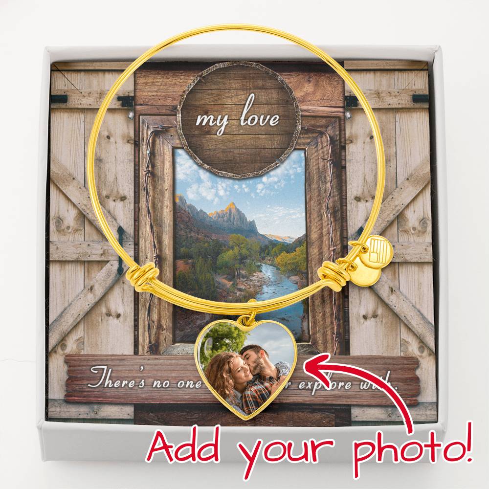 My Love - Buyer Upload Heart Bangle - Celeste Jewel