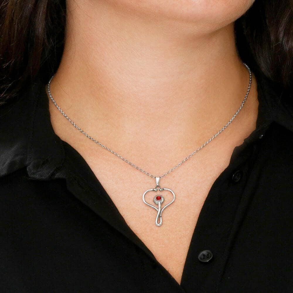 Nurse - Precious And Few - Stethoscope Necklace - Celeste Jewel