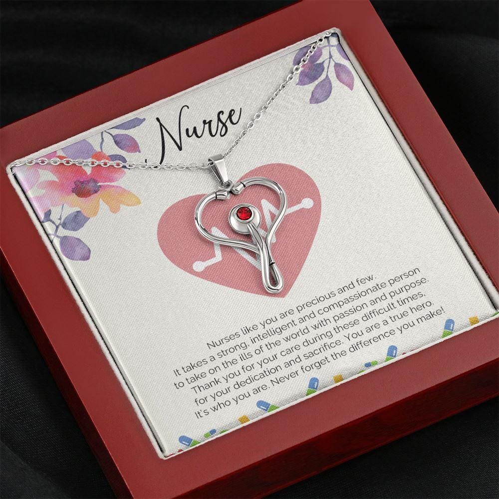 Nurse - Precious And Few - Stethoscope Necklace - Celeste Jewel
