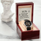 Personalized Birthday Gift For Son - Happy Birthday - Men's Skeleton Watch - Celeste Jewel