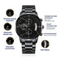 Personalized Black Chronograph Watch For Men - Celeste Jewel