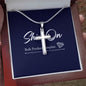Personalized Cross Necklace - Celeste Jewel