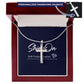 Personalized Cross Necklace - Celeste Jewel