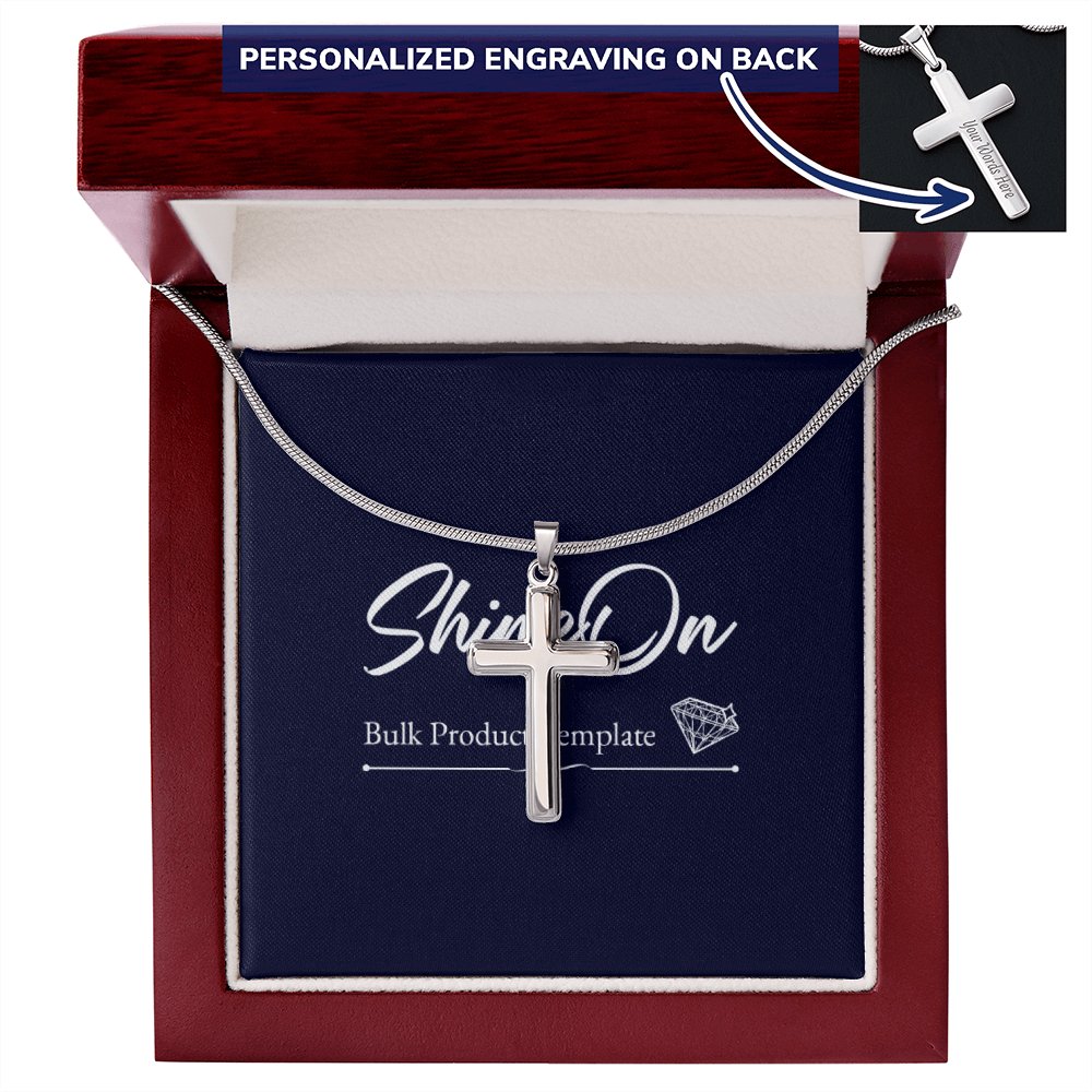 Personalized Cross Necklace - Celeste Jewel