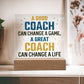 Personalized Gift For Coach - Acrylic Square Plaque - Celeste Jewel