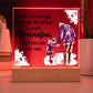 Personalized Gift For Grandpa - Acrylic Square Plaque - Celeste Jewel