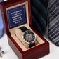 Personalized Gift For Loved One - You Are My World - Men's Skeleton Watch - Celeste Jewel