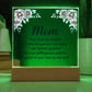 Personalized Gift For Mom - Acrylic Square Plaque - Celeste Jewel
