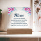 Personalized Gift For Mom - Acrylic Square Plaque - Celeste Jewel