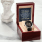 Personalized Gift For Son - When I See You - Men's Skeleton Watch - Celeste Jewel