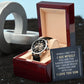Personalized Gift For Son - When I See You - Men's Skeleton Watch - Celeste Jewel
