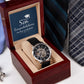 Personalized Graduation Gift For Son - Men's Skeleton Watch - Celeste Jewel