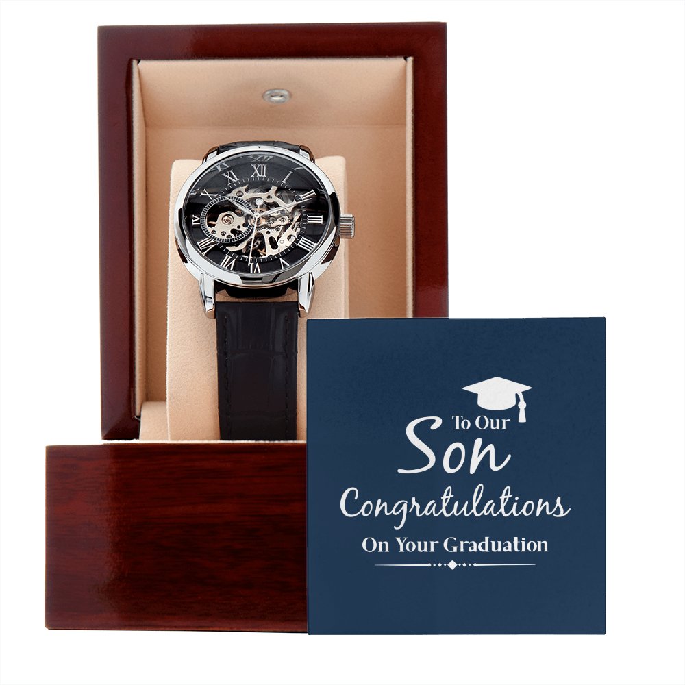 To our son sales engraved watch