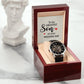 Personalized Wedding Day Gift For Son - Men's Skeleton Watch - Celeste Jewel