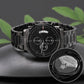 Proudly American - Black Chronograph Watch - Celeste Jewel