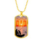 Reel Cool Dad - Luxury Dog Tag Necklace - Celeste Jewel