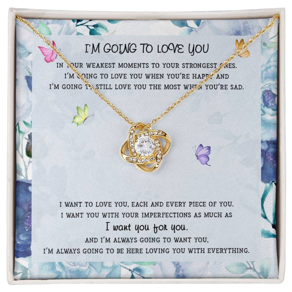 Romantic Gift For Her - I Want You For You - Love Knot Necklace - Celeste Jewel