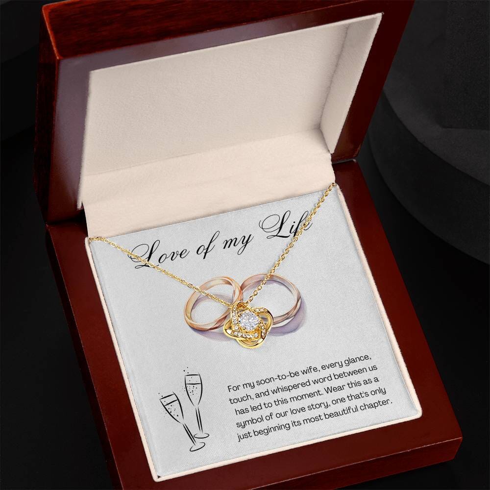 Romantic Gift For Her - Love Of My Life - Love Knot Necklace - Celeste Jewel