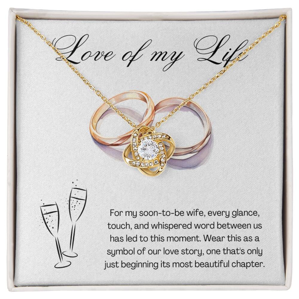 Romantic Gift For Her - Love Of My Life - Love Knot Necklace - Celeste Jewel