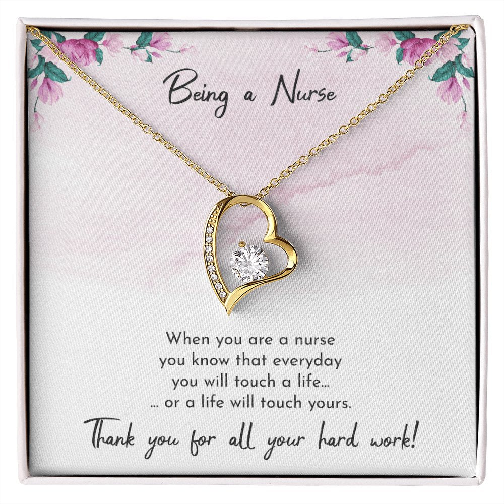Sentimental Gift For Nurse - Being A Nurse - Eternal Love Necklace - Celeste Jewel