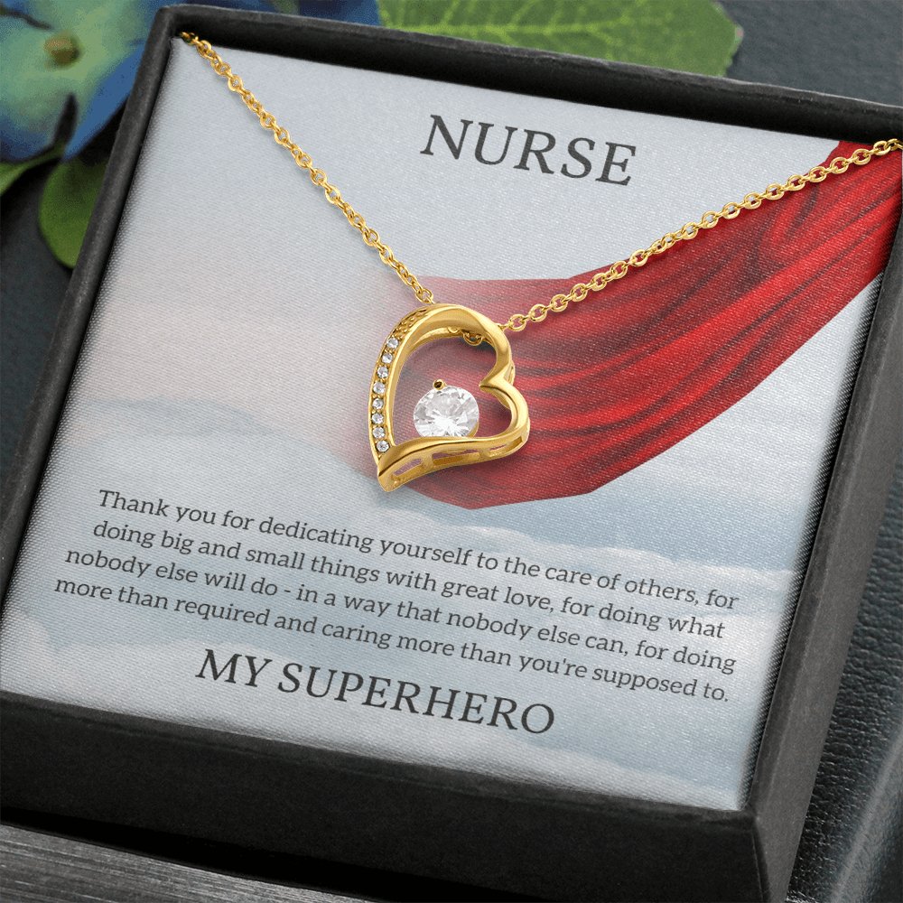 Sentimental Gift For Nurse - My Superhero - Eternal Love Necklace - Celeste Jewel