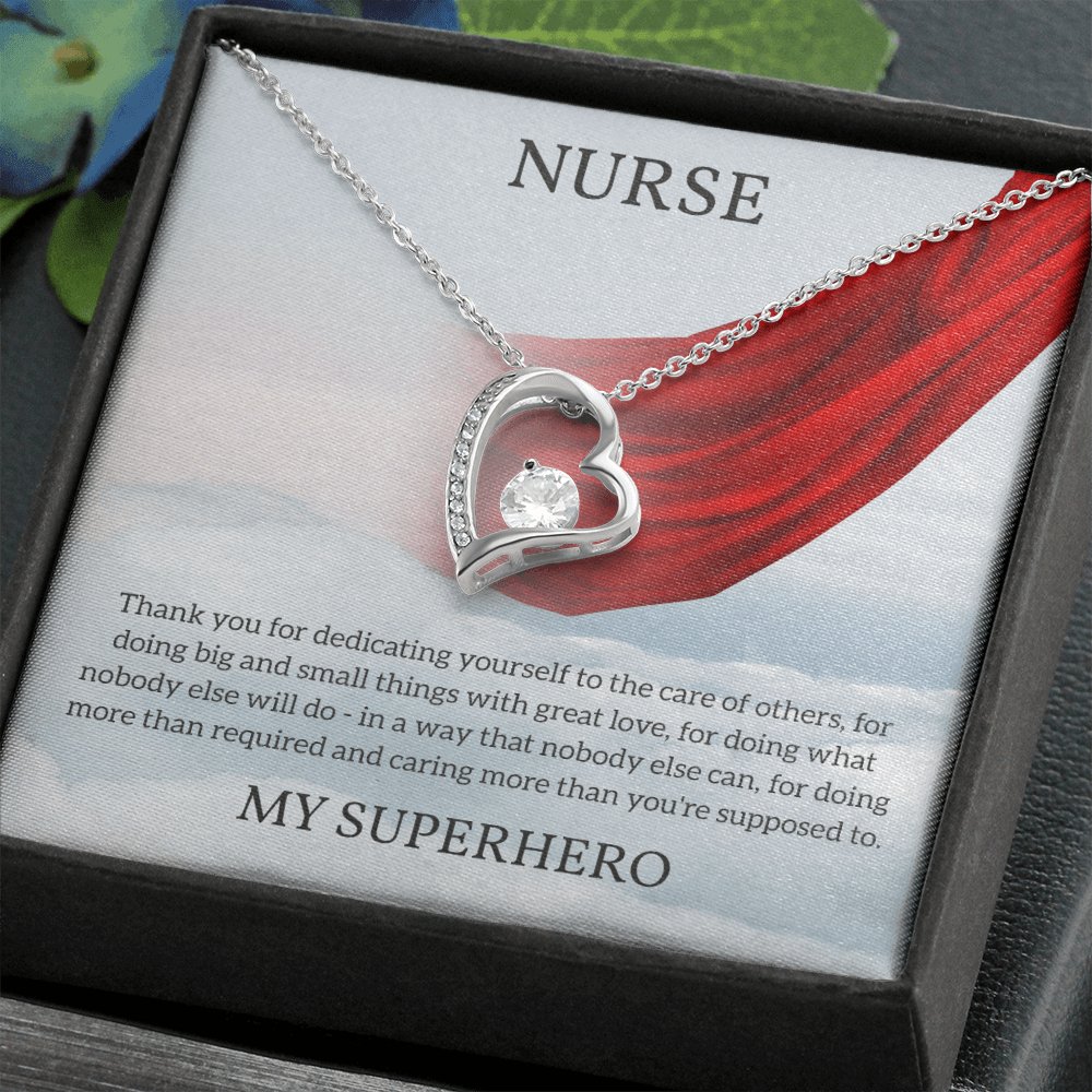Sentimental Gift For Nurse - My Superhero - Eternal Love Necklace - Celeste Jewel