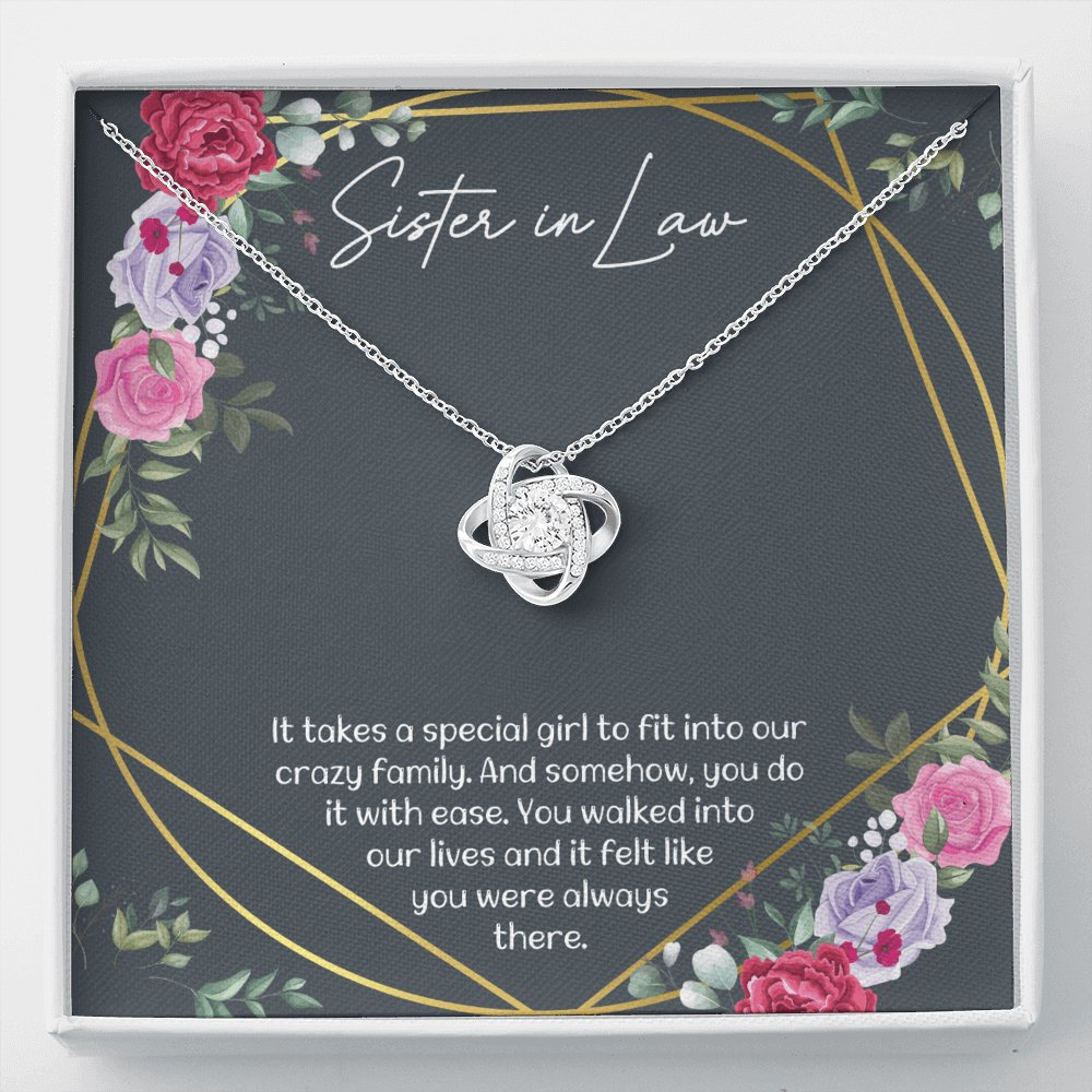 Sister In Law - Always There - Love Knot Necklace - Celeste Jewel