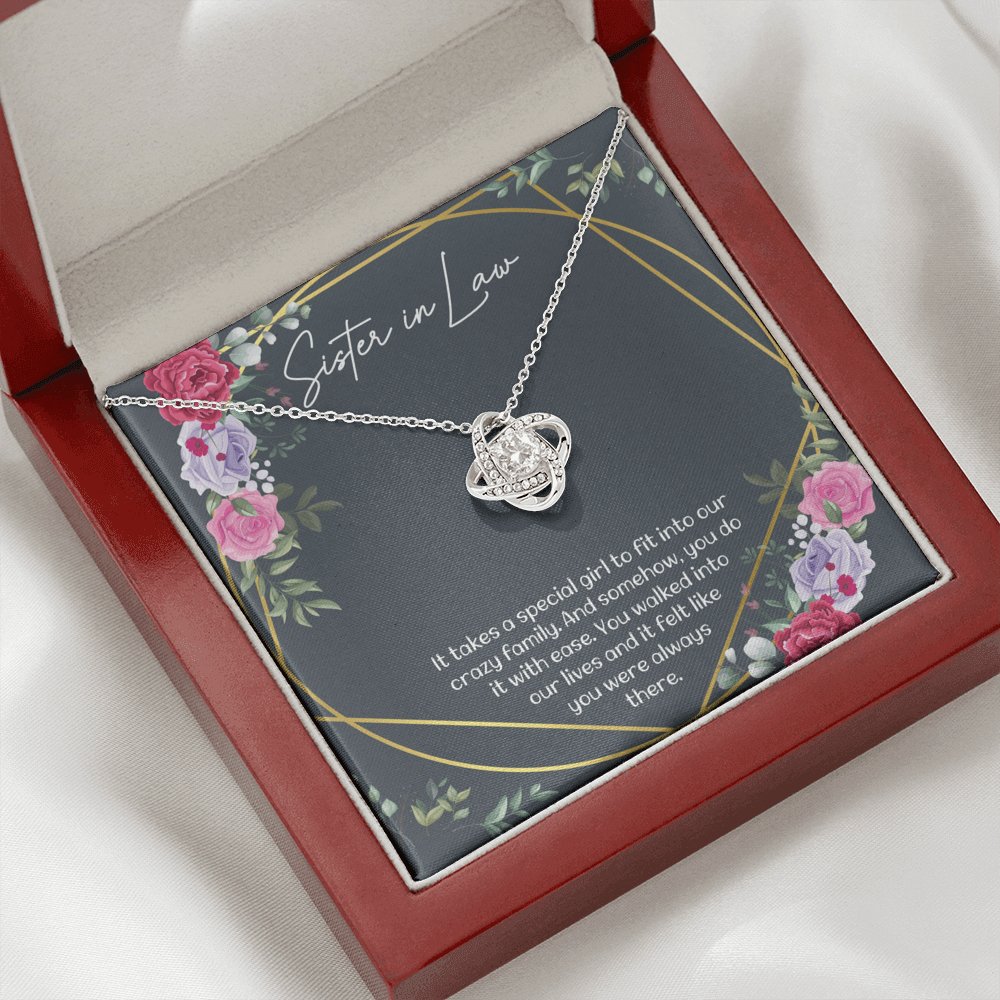 Sister In Law - Always There - Love Knot Necklace - Celeste Jewel