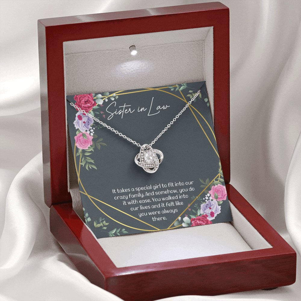 Sister In Law - Always There - Love Knot Necklace - Celeste Jewel