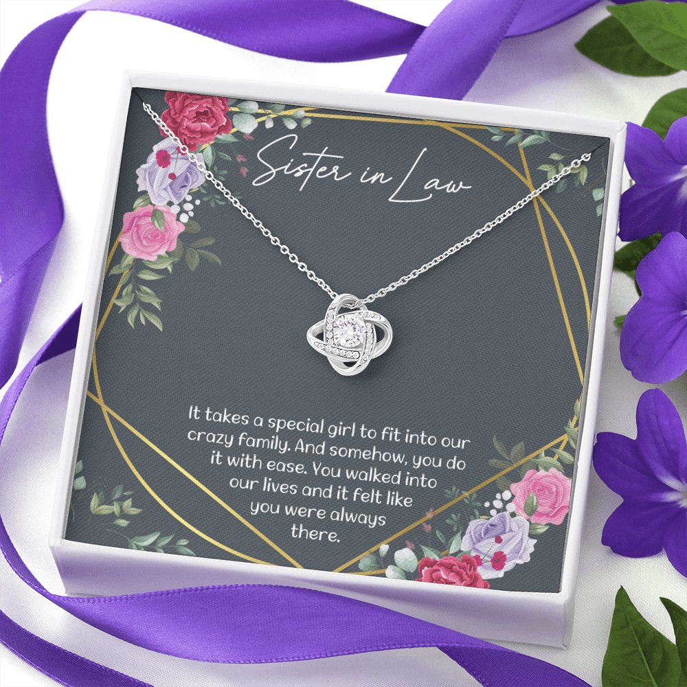 Sister In Law - Always There - Love Knot Necklace - Celeste Jewel