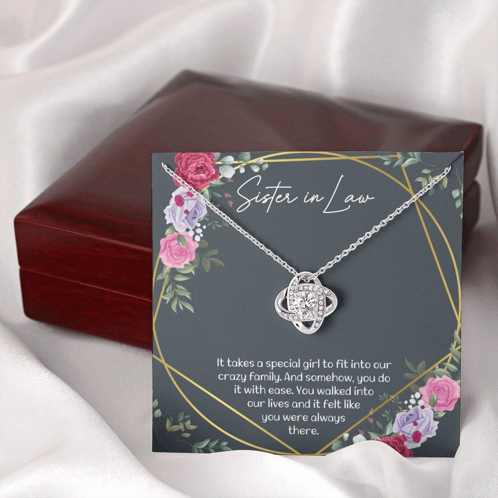 Sister In Law - Always There - Love Knot Necklace - Celeste Jewel