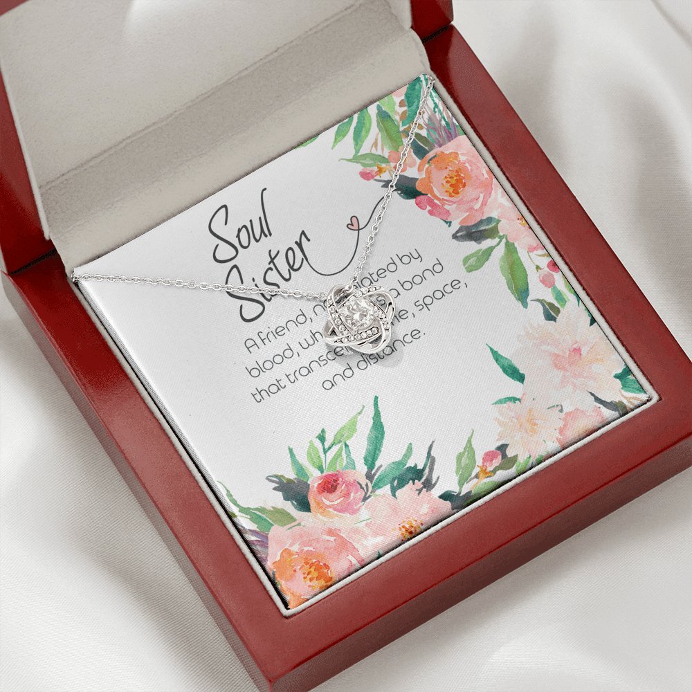 Soul Sister - Not By Blood - Love Knot Necklace - Celeste Jewel