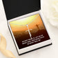 Spiritual Gift - Accept What Is - Faith Cross Necklace - Celeste Jewel