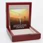 Spiritual Gift - Accept What Is - Faith Cross Necklace - Celeste Jewel