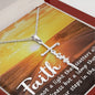 Spiritual Gift - Faith Is Not a Light - Faith Cross Necklace - Celeste Jewel