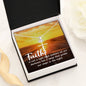 Spiritual Gift - Faith Is Not a Light - Faith Cross Necklace - Celeste Jewel