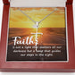 Spiritual Gift - Faith Is Not a Light - Faith Cross Necklace - Celeste Jewel