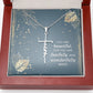 Spiritual Gift For Her - You Are Beautiful - Faith Cross Necklace - Celeste Jewel
