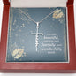 Spiritual Gift For Her - You Are Beautiful - Faith Cross Necklace - Celeste Jewel
